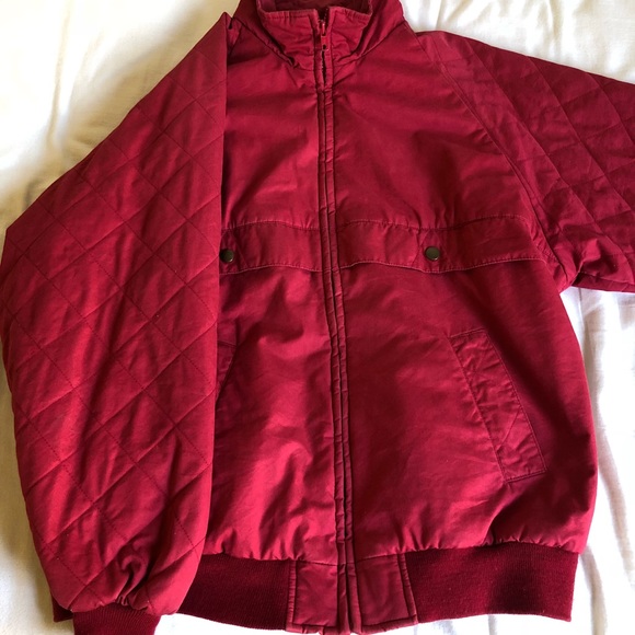 Red Vintage Izod Club Zipper Jacket - Picture 2 of 4